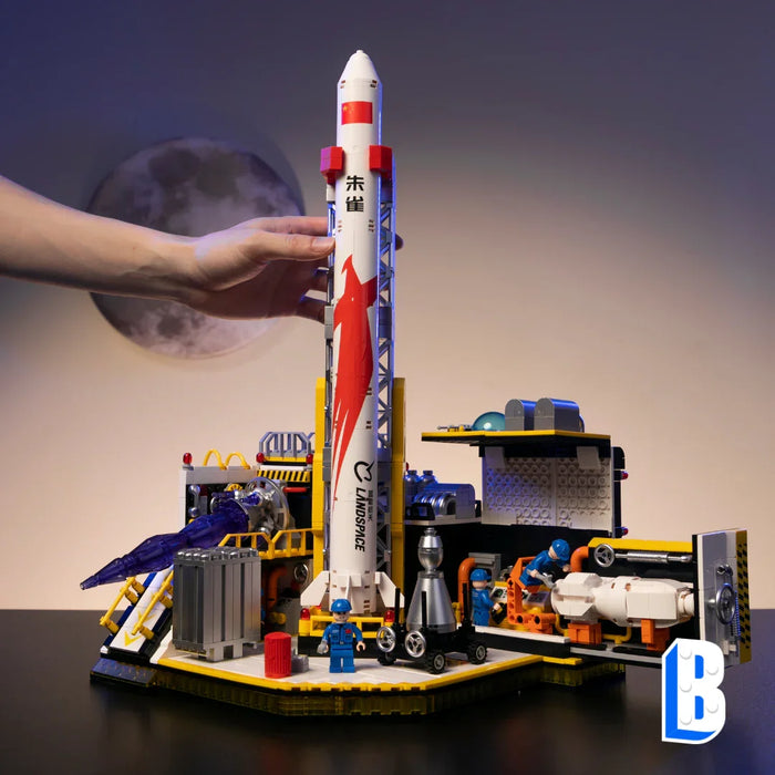 La rampe de lancement de la fusée Dreamworks