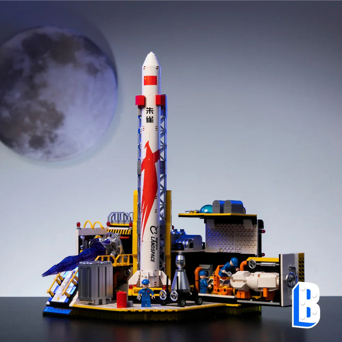 La rampe de lancement de la fusée Dreamworks