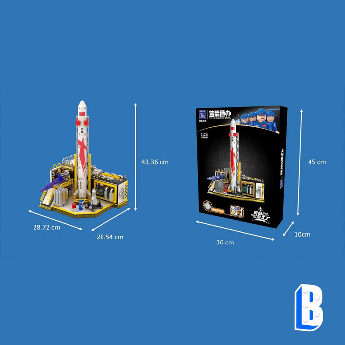 La rampe de lancement de la fusée Dreamworks