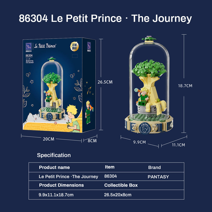 Le Petit Prince® Le globe avec le baobab et le Petit Prince