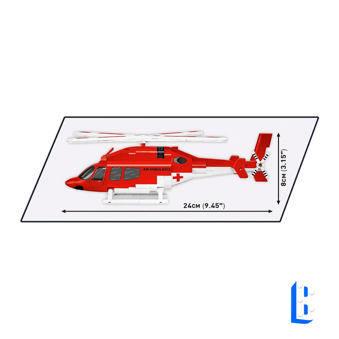 L'hélicoptère de l'ambulance Bell407