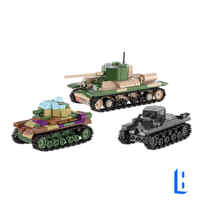 Chars Panzer I V Valentine IX et Renault R35 echelle 1:48