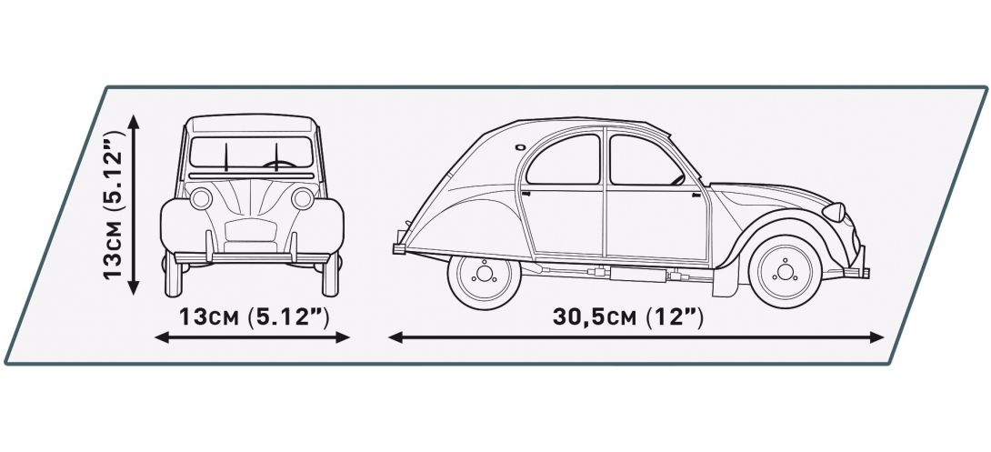 Citroën 2CV Charleston (échelle 1:12)