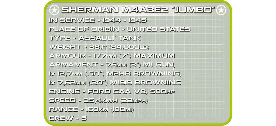 Char Sherman M4A3E2 Jumbo - USA