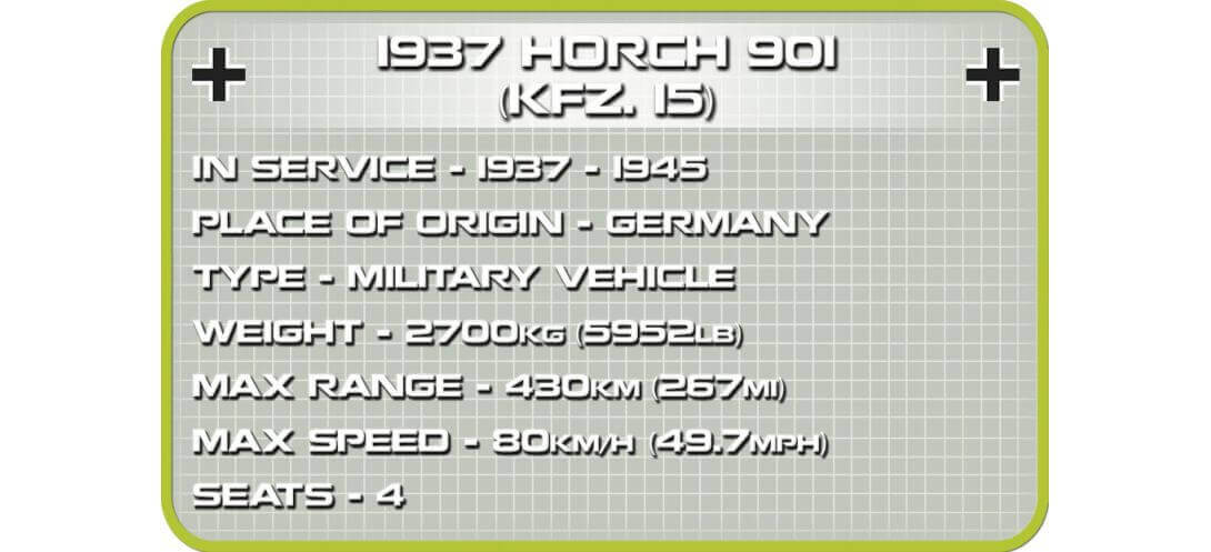 Véhicule Horch 901 Kfz.15 - Allemagne