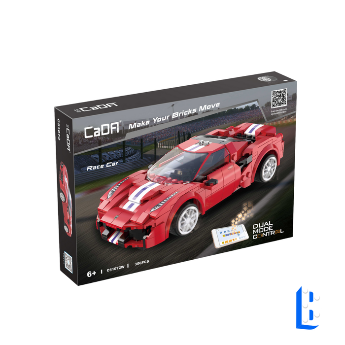 51072 La voiture de course rouge et blanche