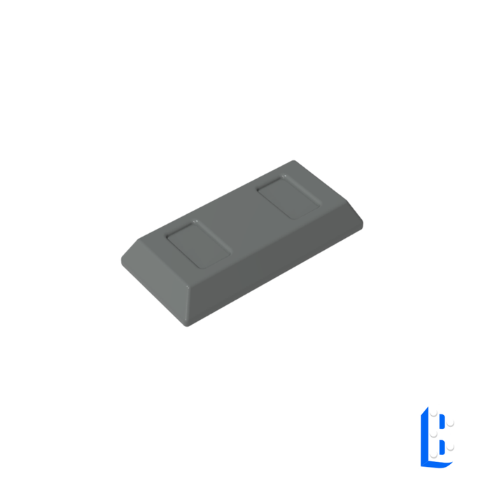 Tile lingot 1x2 - Dark Bluish Gray