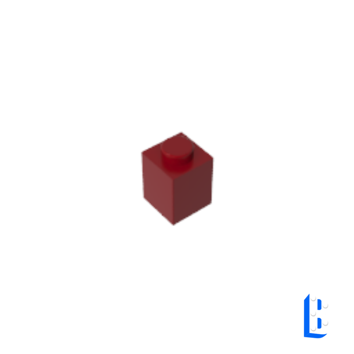 Brique 1x1 - Dark Red
