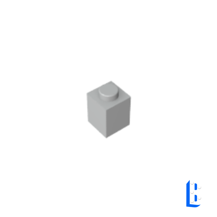 Brique 1x1 - Light Bluish Gray