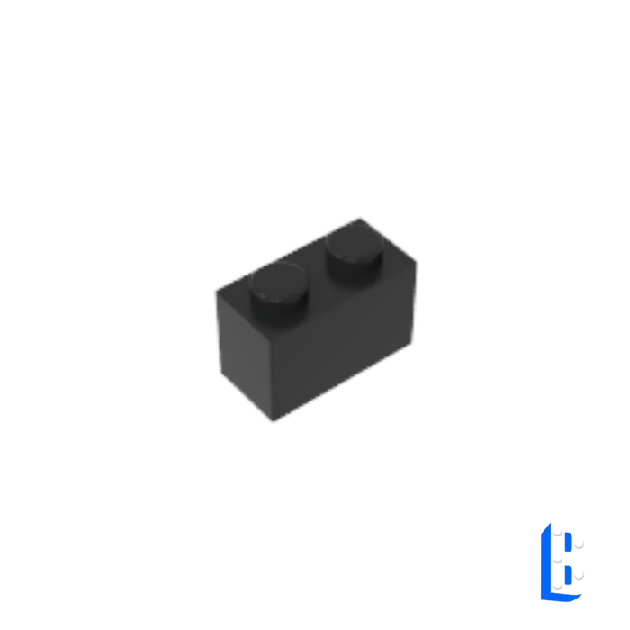 Brique 1x2 - Black