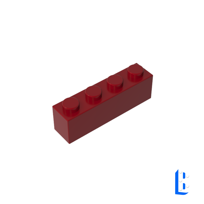 Brique 1x4 - Dark Red