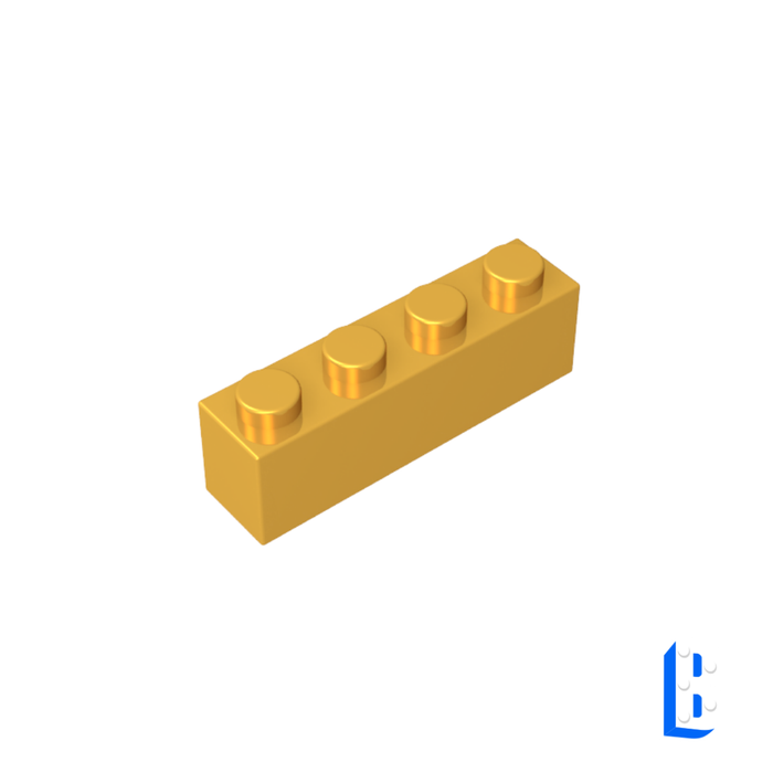 Brique 1x4 - Bright Gold