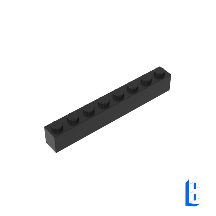 Brique 1x8 - Black