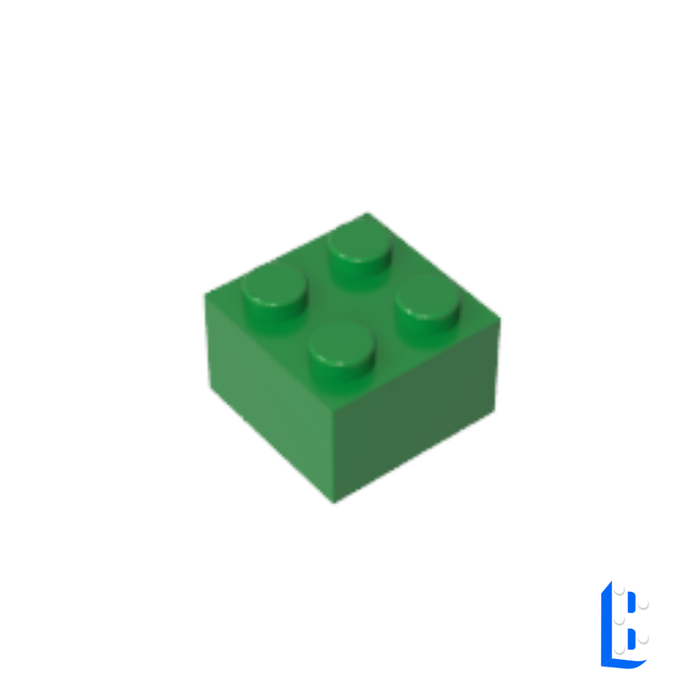 Brique 2x2 - Green