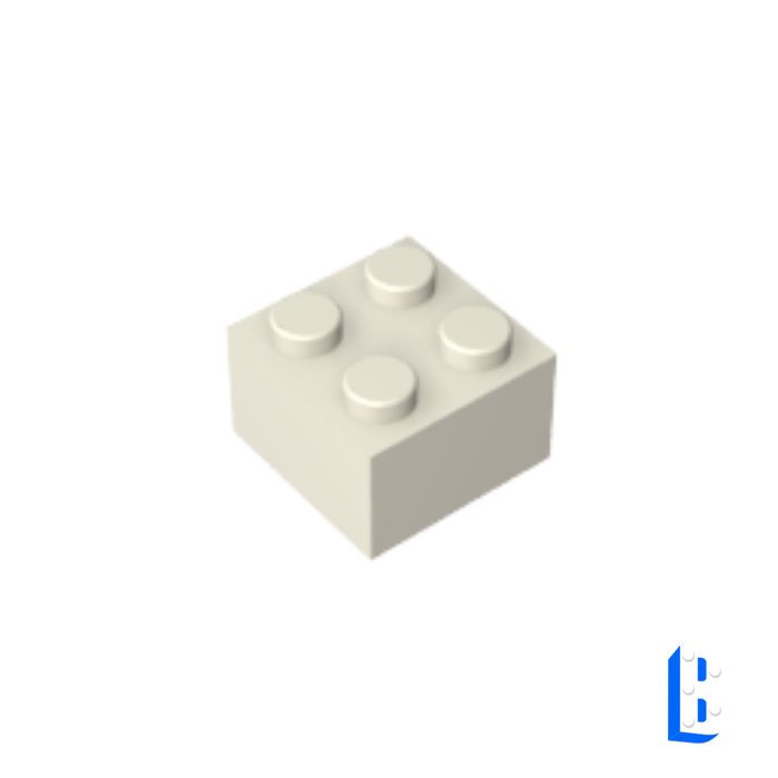 Brique 2x2 - White