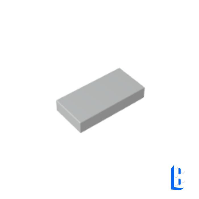 Tile 1x2 - Light Bluish Gray