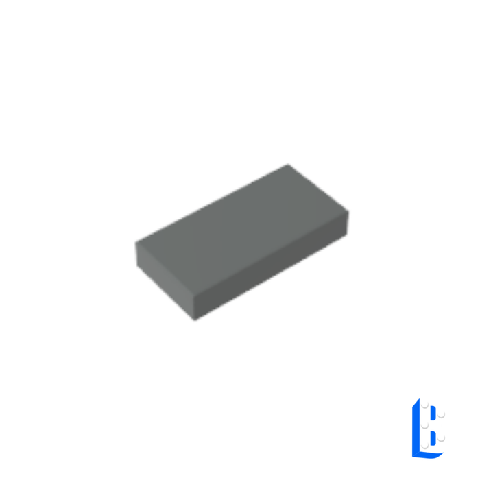 Tile 1x2 - Dark Bluish Gray