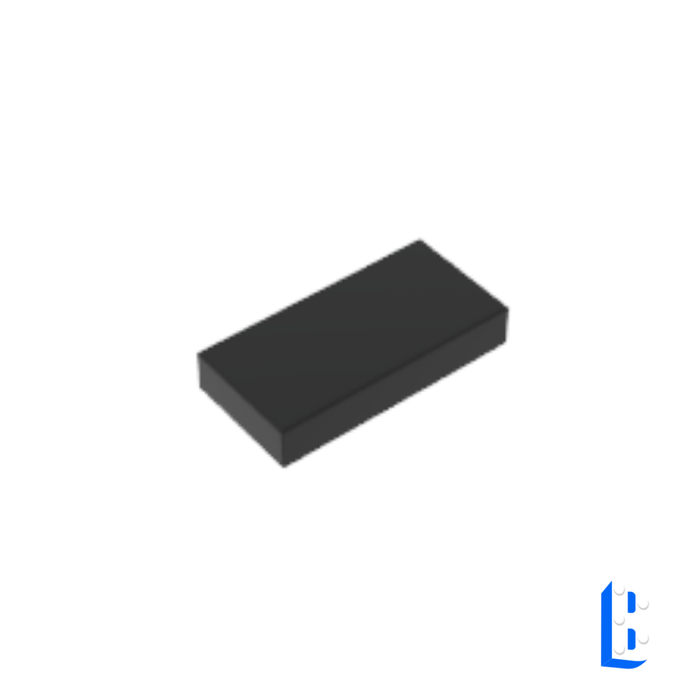 Tile 1x2 - Black