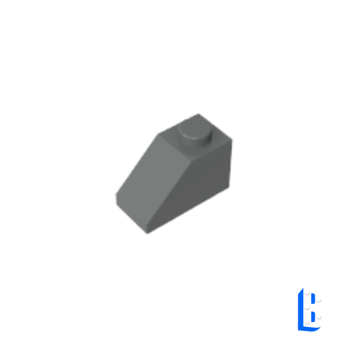 Slope 45° 2x1 - Dark Bluish Gray