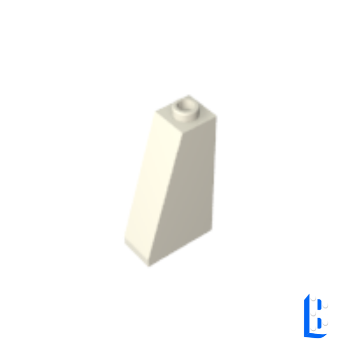 Slope 75° 2 x 1 x 3 with Open Stud - White