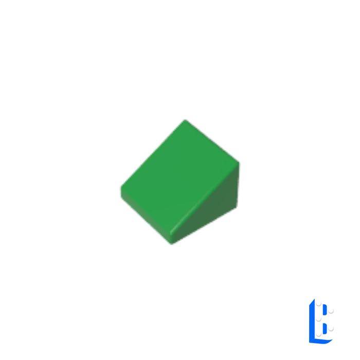 Slope 30° 1x1x2/3 - Green