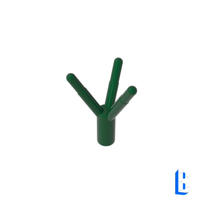 Plante, tige 3 branches - Dark Green