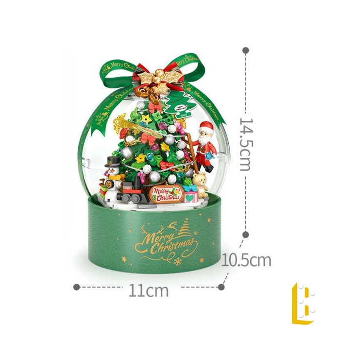 Boule à neige illuminée - Le sapin de Noël
