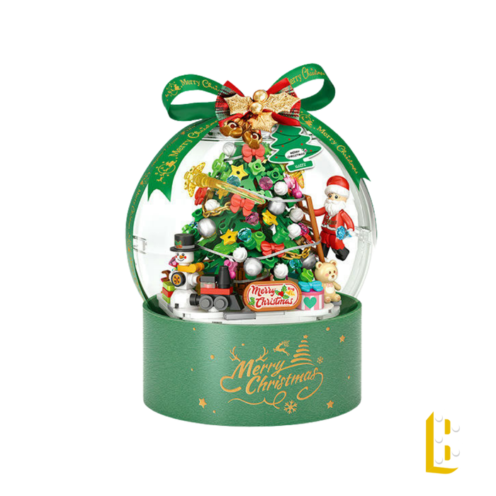 Boule à neige illuminée - Le sapin de Noël