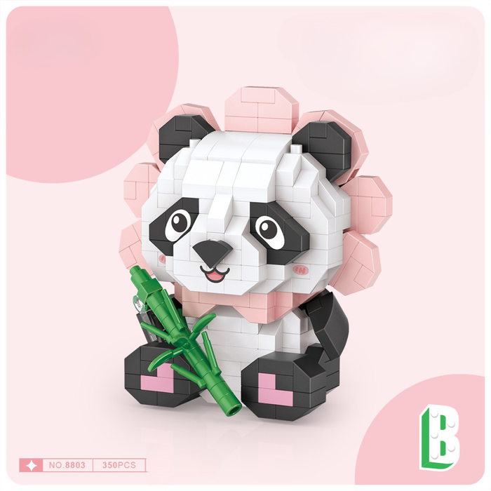 Le panda déguisé en fleur