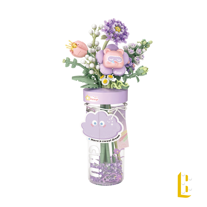 La cup fleurie violette