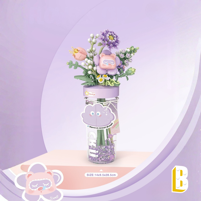 La cup fleurie violette