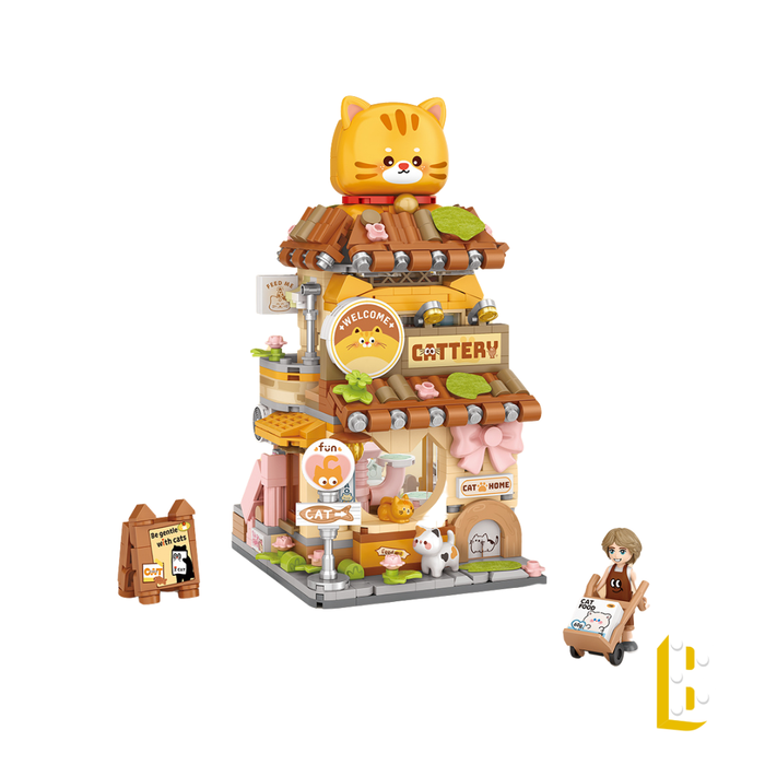 Le salon de toilettage du chat roux