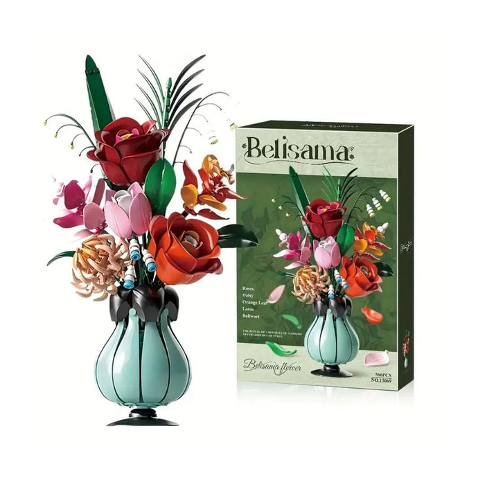 Le bouquet d'orchidées et de muguets (vase inclus)