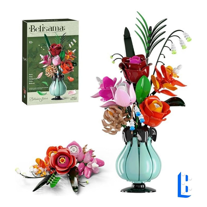 Le bouquet d'orchidées et de muguets (vase inclus)