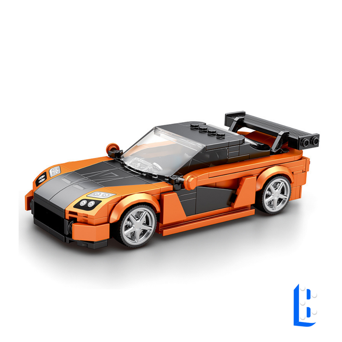 La voiture de sport orange