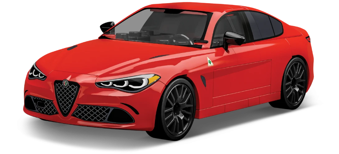 Alfa Romeo Giulia Quadrifoglio rouge échelle 1:35