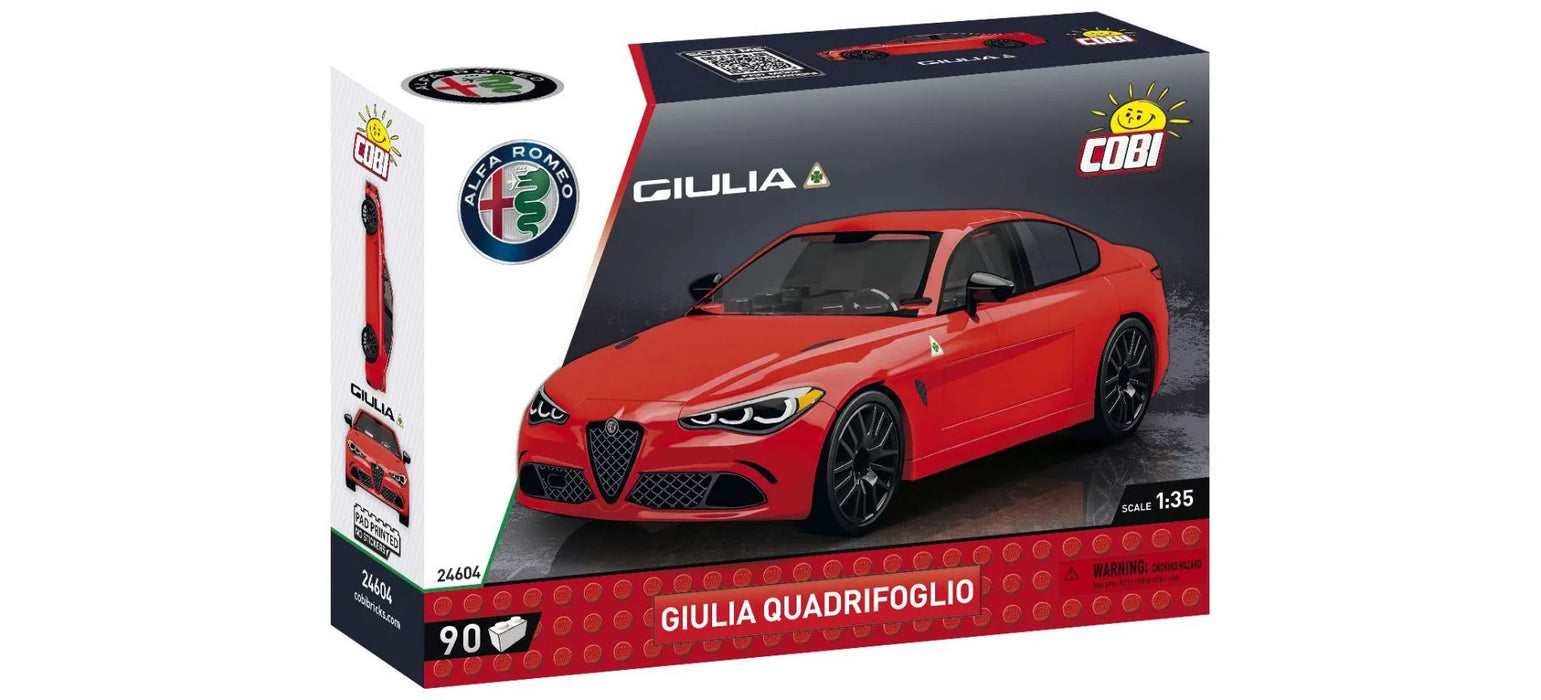Alfa Romeo Giulia Quadrifoglio rouge échelle 1:35