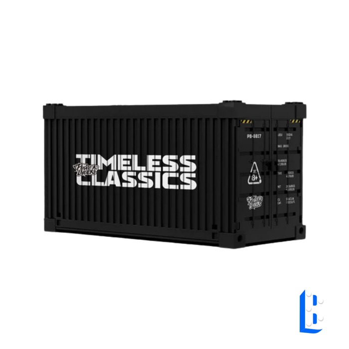 La voiture de sport violette (vitrine inclus)