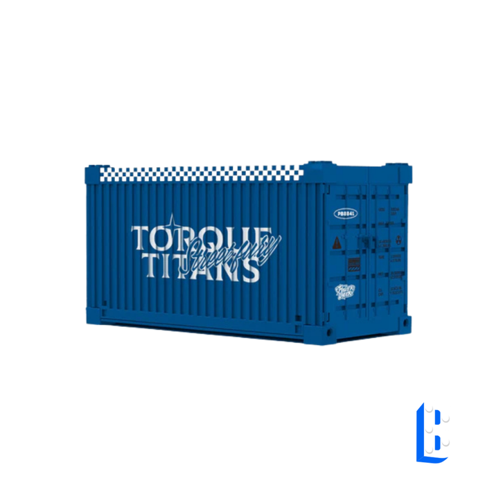 Le pick-up bleu foncé (vitrine inclus)