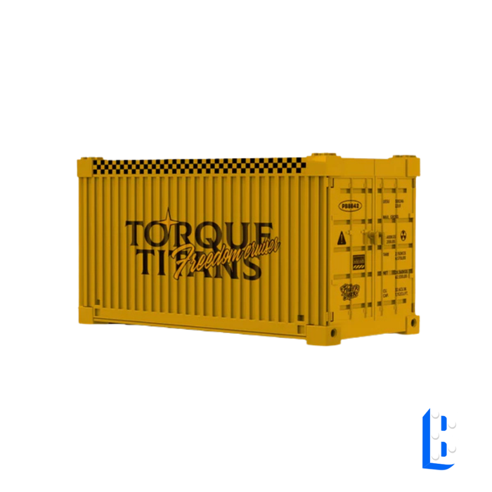 Le pick-up jaune (vitrine inclus)