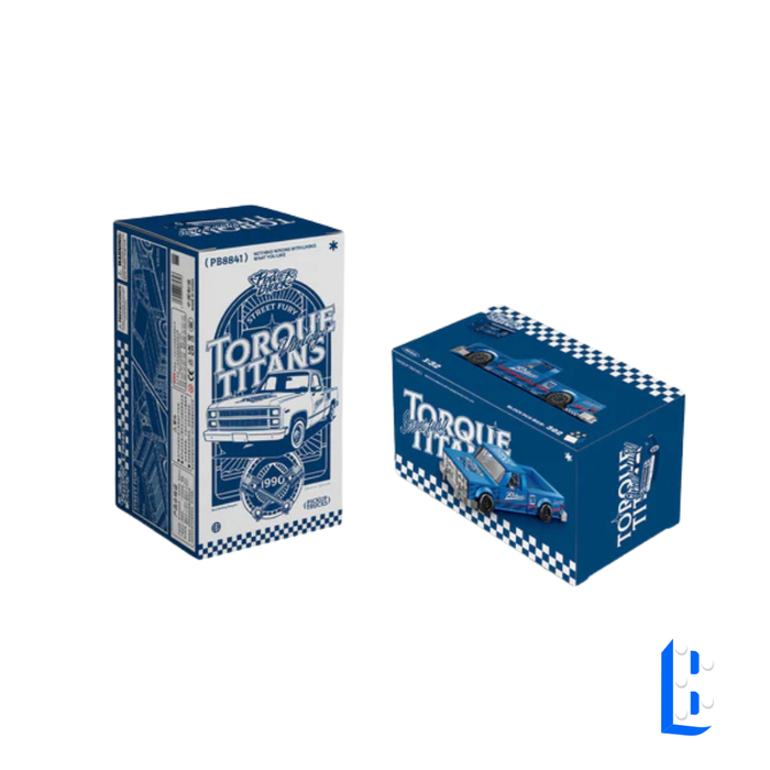 Le pick-up bleu foncé (vitrine inclus)