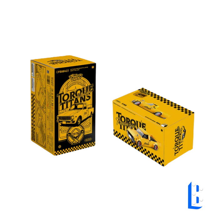 Le pick-up jaune (vitrine inclus)