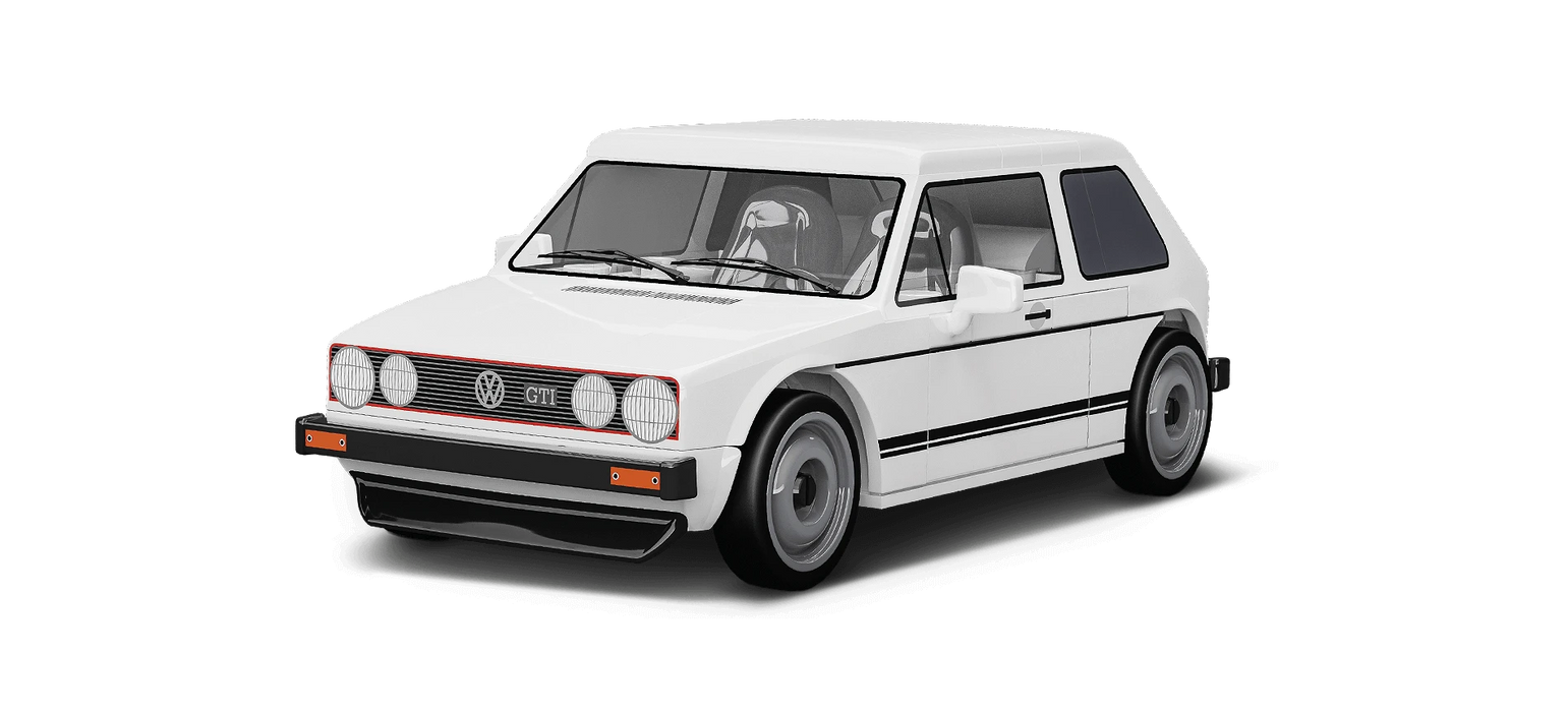 Volkswagen Golf GTI blanche 1976-1983 échelle 1:35